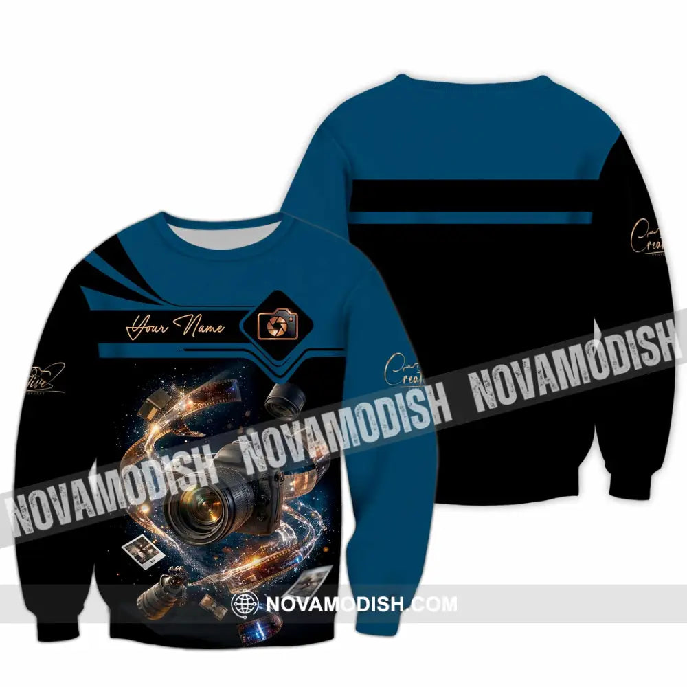 Unisex Shirt - Custom Photographer 3D Shirt - Long Sleeve / S - T-shirt