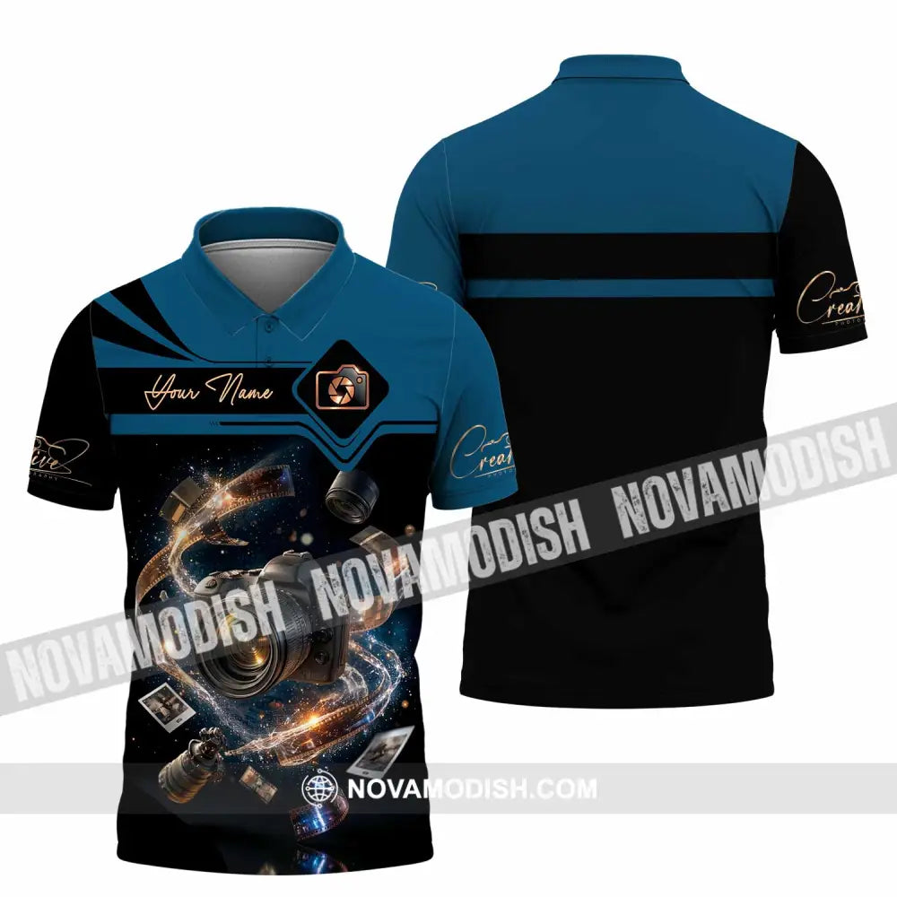 Unisex Shirt - Custom Photographer 3D Shirt - Polo Shirt / S - T-shirt