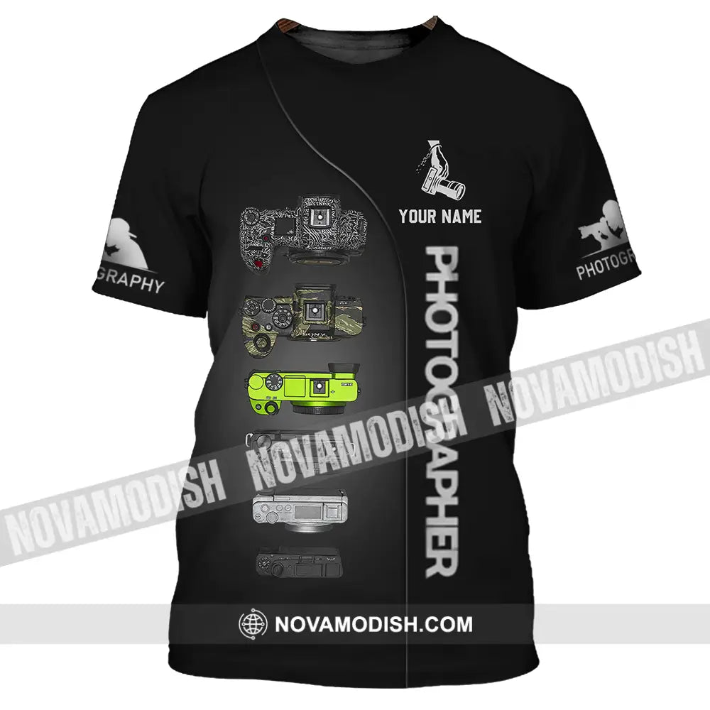 Unisex Shirt - Custom Photographer 3D Shirt T-Shirt / S T-shirt