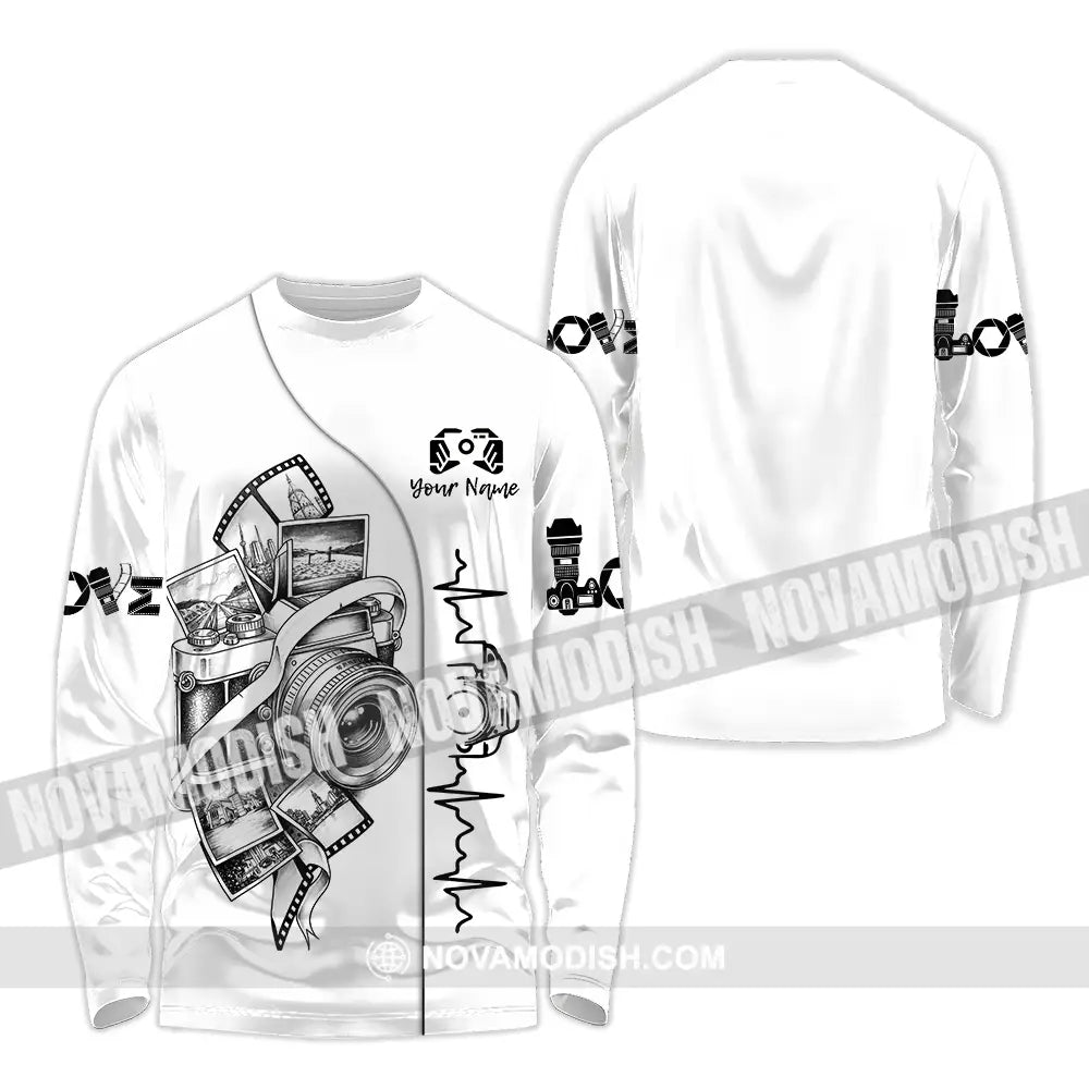 Unisex Shirt - Custom Photographer Shirt - Long Sleeve Shirt / S - T-shirt