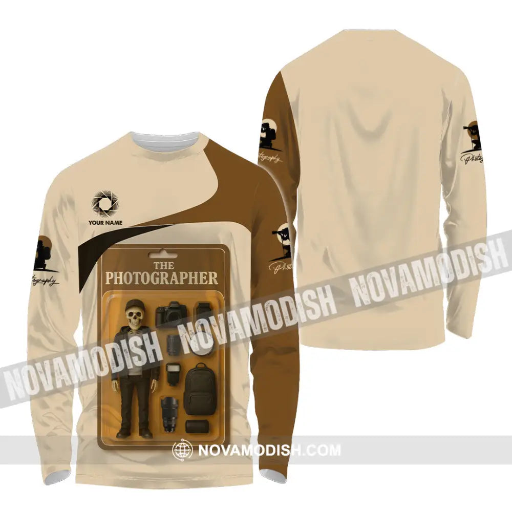 Unisex Shirt - Custom Photographer Shirt Long Sleeve Shirt / S T-shirt