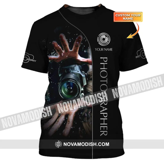 Unisex Shirt Custom Photographer Photo Camera Hoodie T-Shirt For Photographers T-Shirt / S