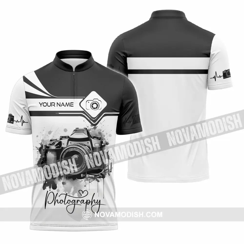 Unisex Shirt - Custom Photography 2026 3D Shirt - Zipper Polo Shirt / S - T-shirt