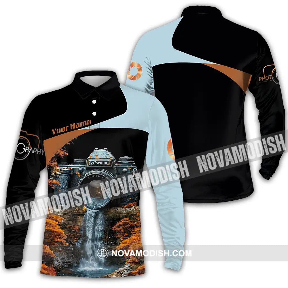 Unisex Shirt - Custom Photography 3D Shirt - Long Sleeve Polo / S - T-shirt