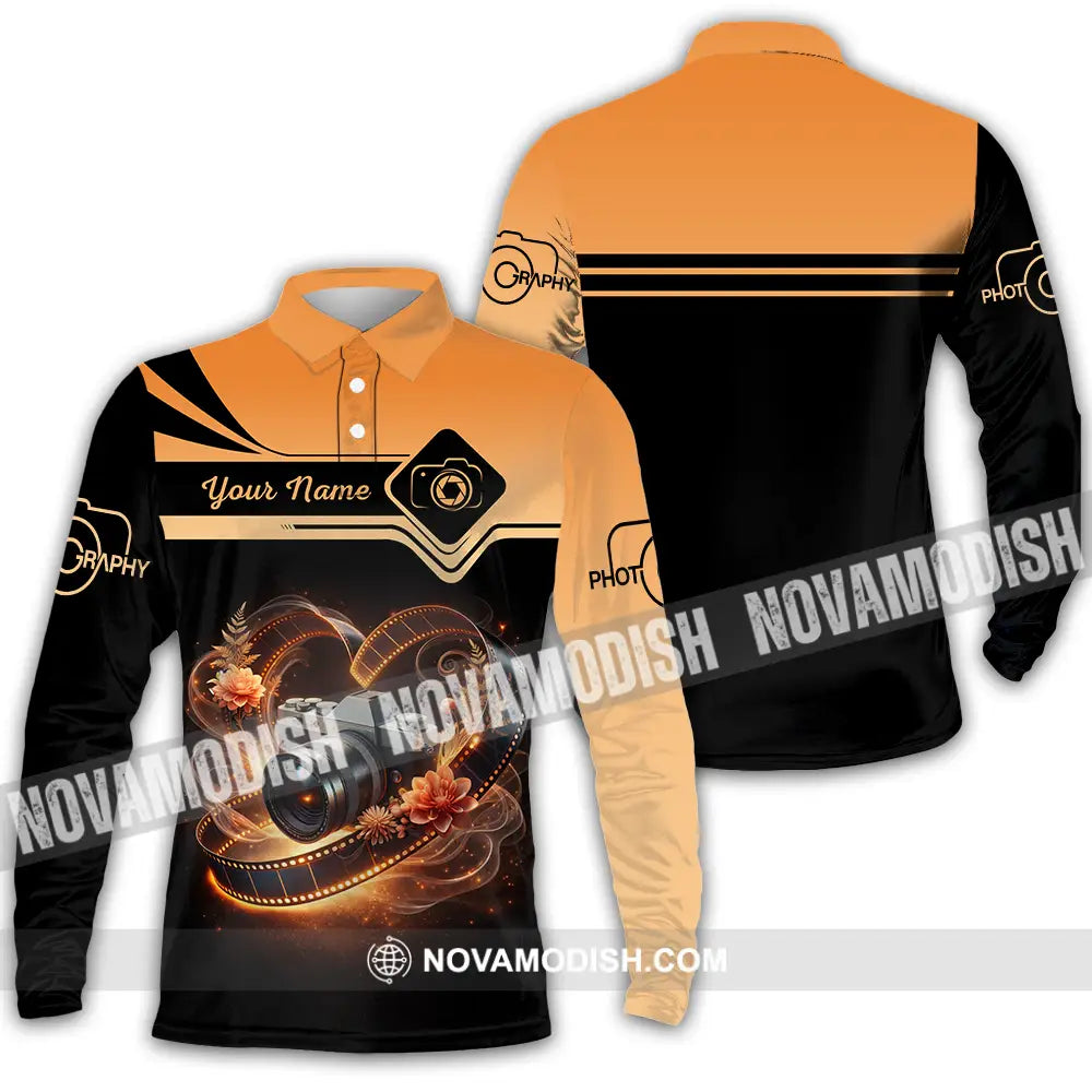 Unisex Shirt - Custom Photography 3D Shirt - Long Sleeve Polo / S - T-shirt