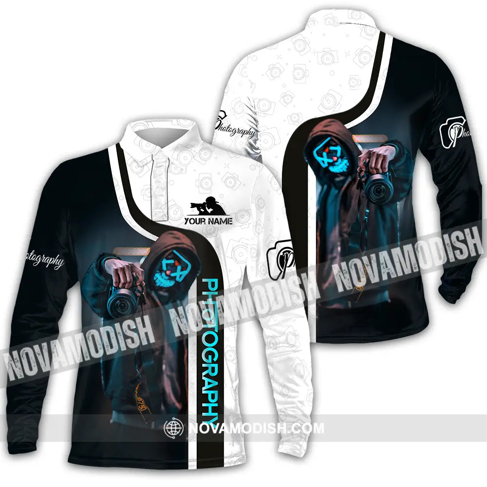 Unisex Shirt - Custom Photography 3D Shirt Long Sleeve Polo / S T-shirt