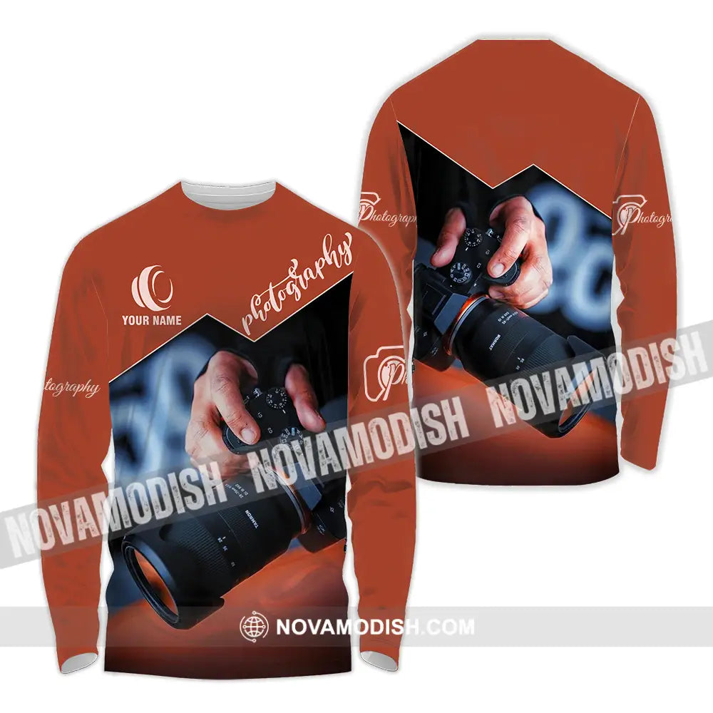 Unisex Shirt - Custom Photography 3D Shirt Long Sleeve Shirt / S T-shirt