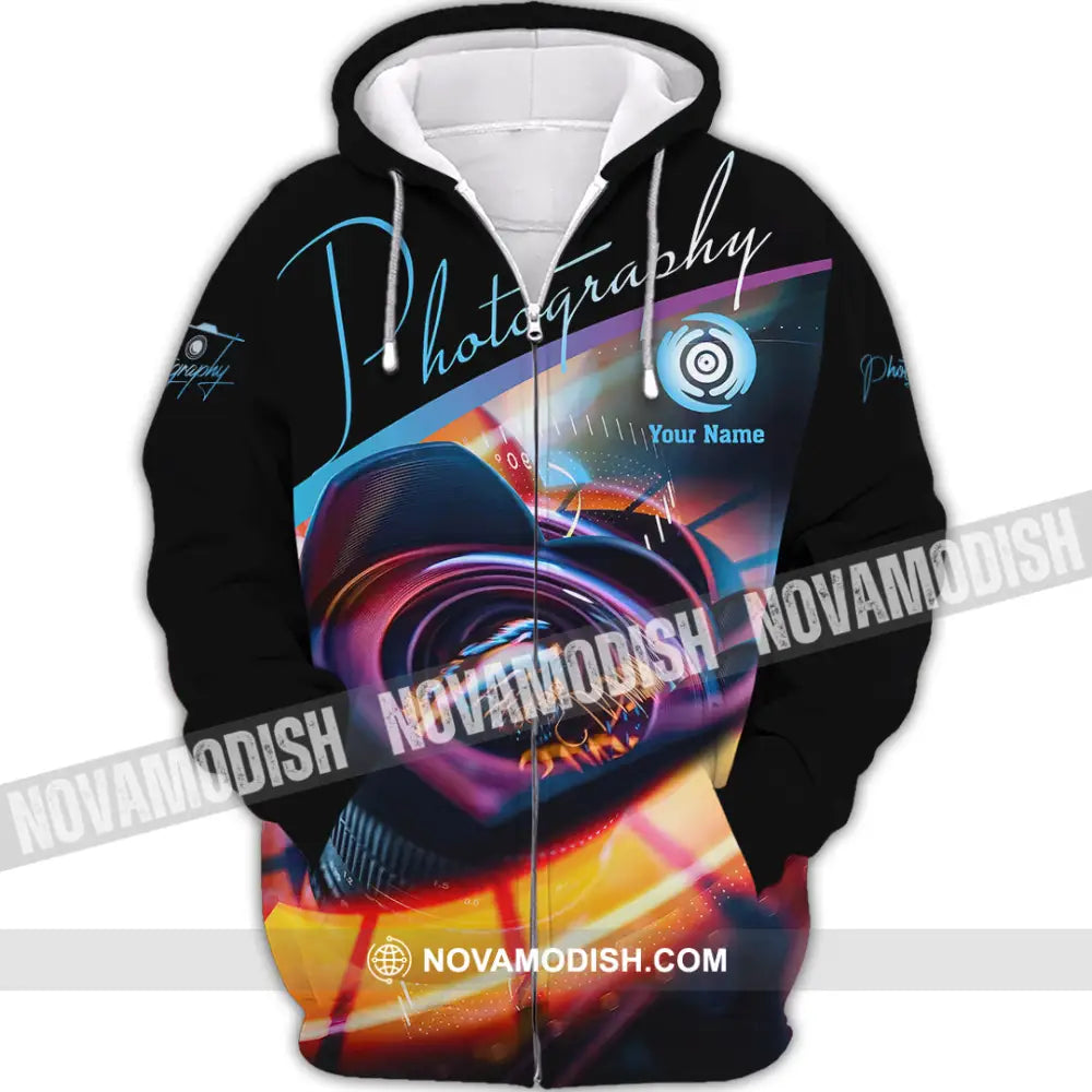 Unisex Shirt - Custom Photography 3D Shirt Zipper Hoodie / S T-shirt
