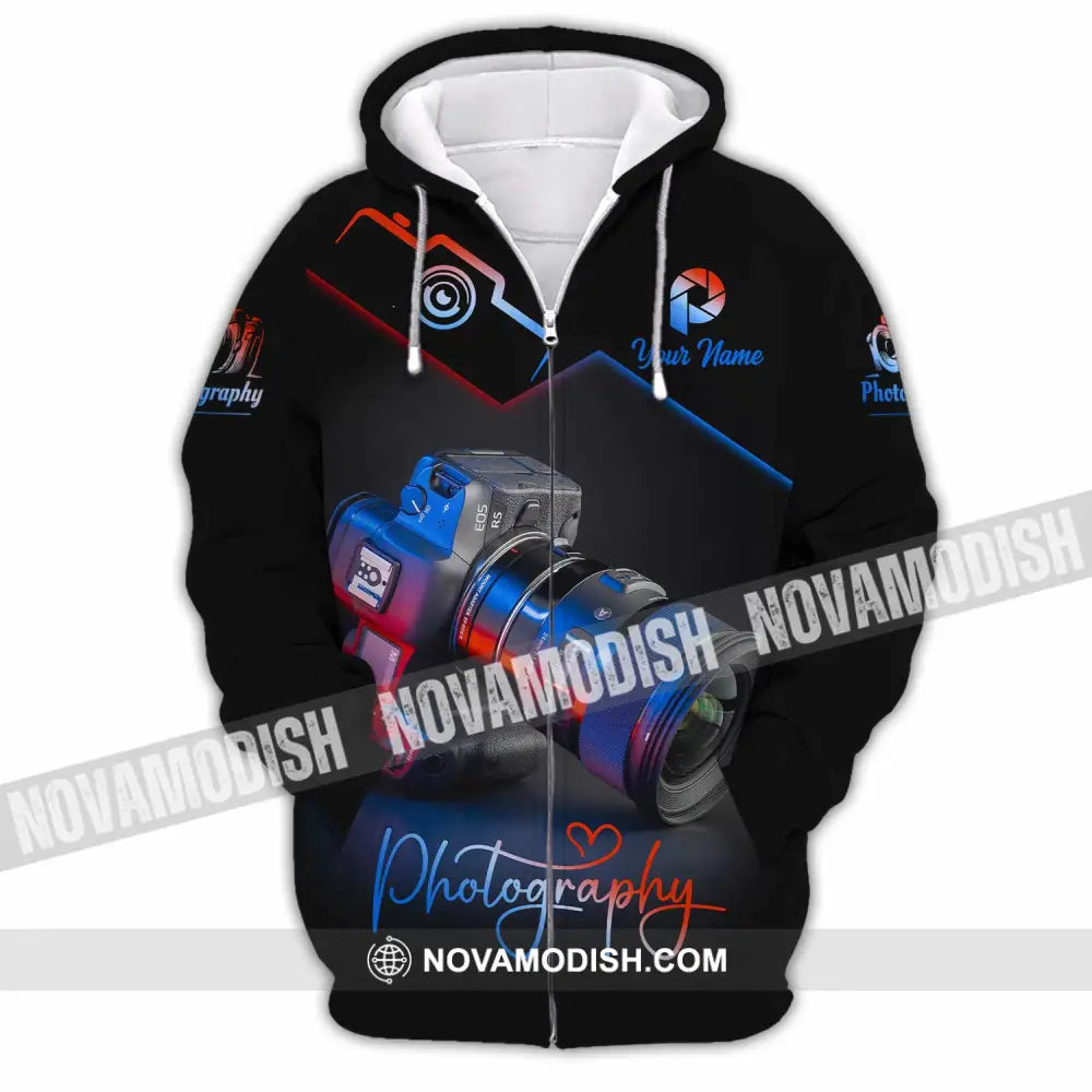 Unisex Shirt - Custom Photography 3D Shirt Zipper Hoodie / S T-shirt