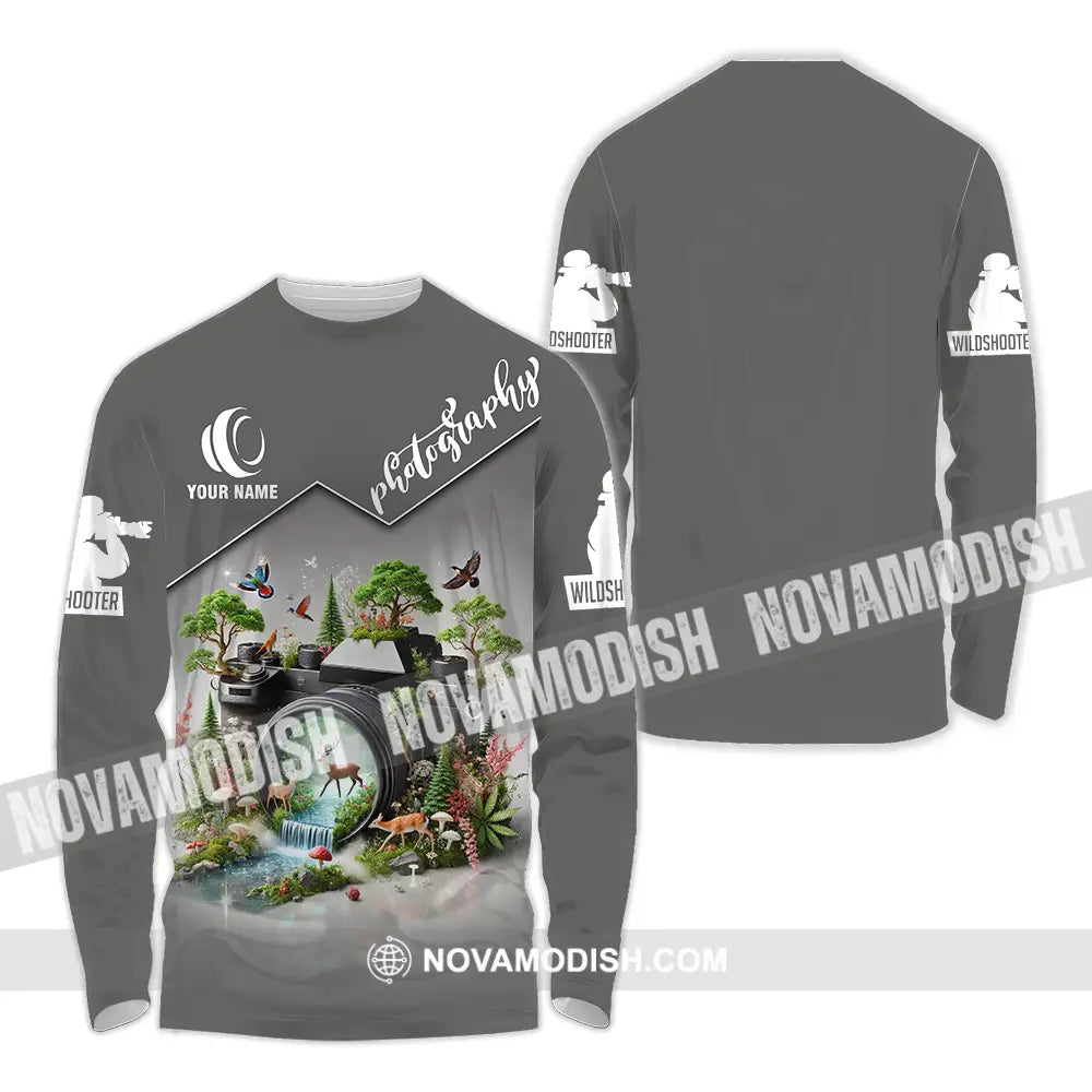 Unisex Shirt - Custom Photography Lover Shirt Long Sleeve Shirt / S T-shirt