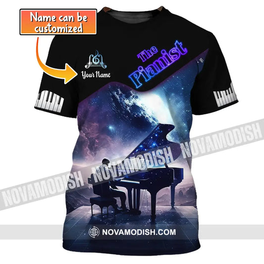 Unisex Shirt Custom Piano Pianist T-Shirt Music Lover Gift Player