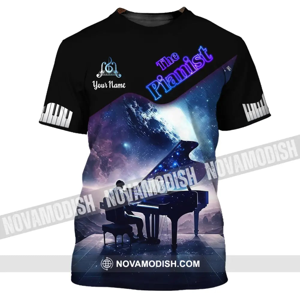 Unisex Shirt Custom Piano Pianist T-Shirt Music Lover Gift Player / S