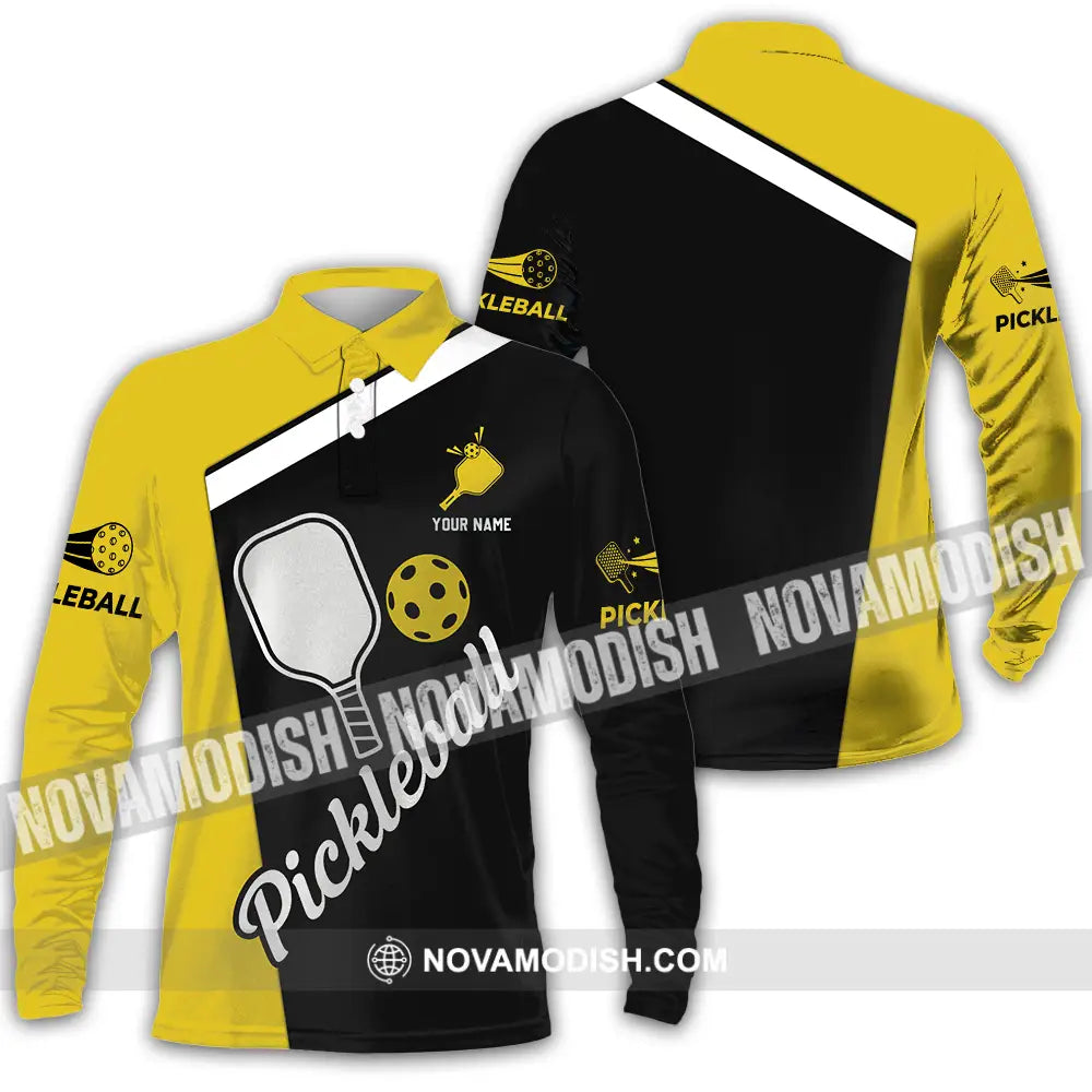 Unisex Shirt - Custom Pickleball Shirt Long Sleeve Polo / S T-shirt