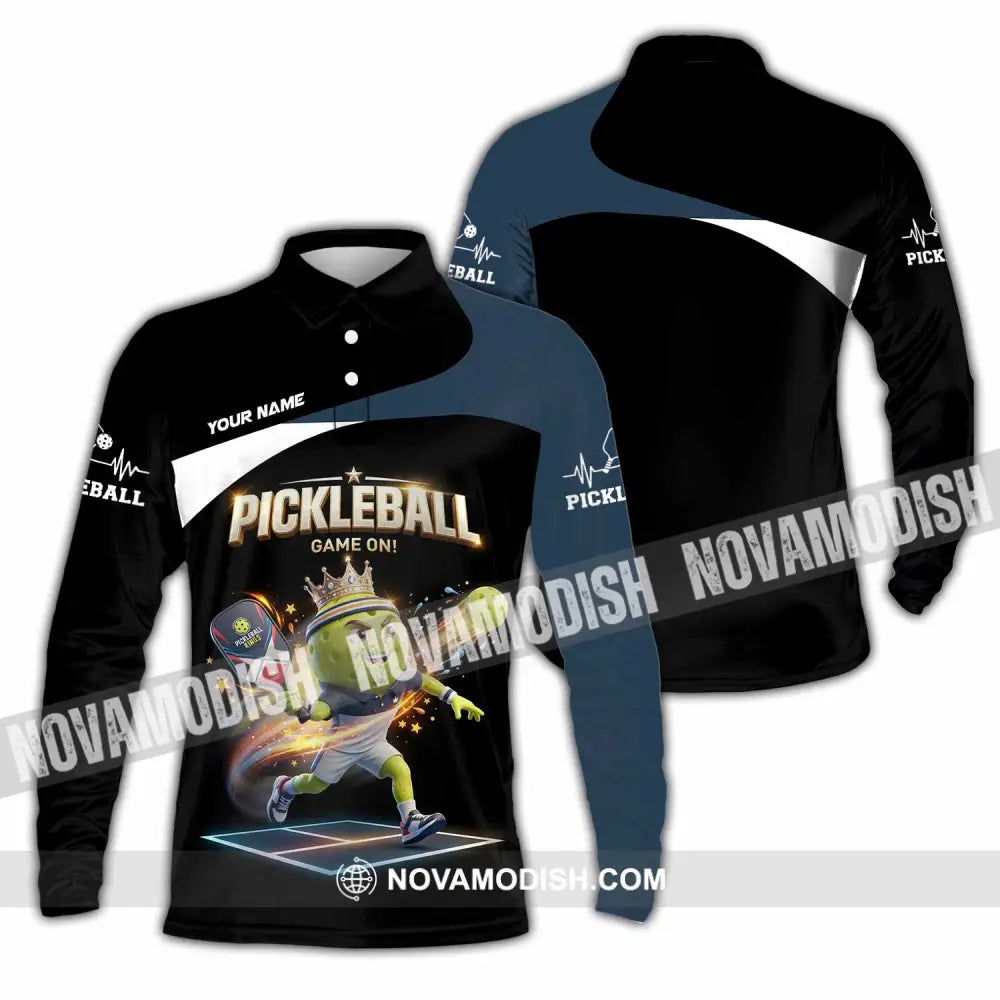 Unisex Shirt - Custom Pickleball Shirt - Long Sleeve Polo / S - T-shirt