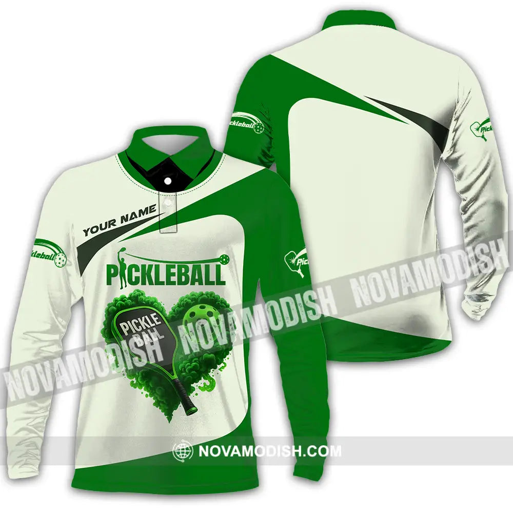Unisex Shirt - Custom Pickleball Sport Shirt Long Sleeve Polo / S T-shirt