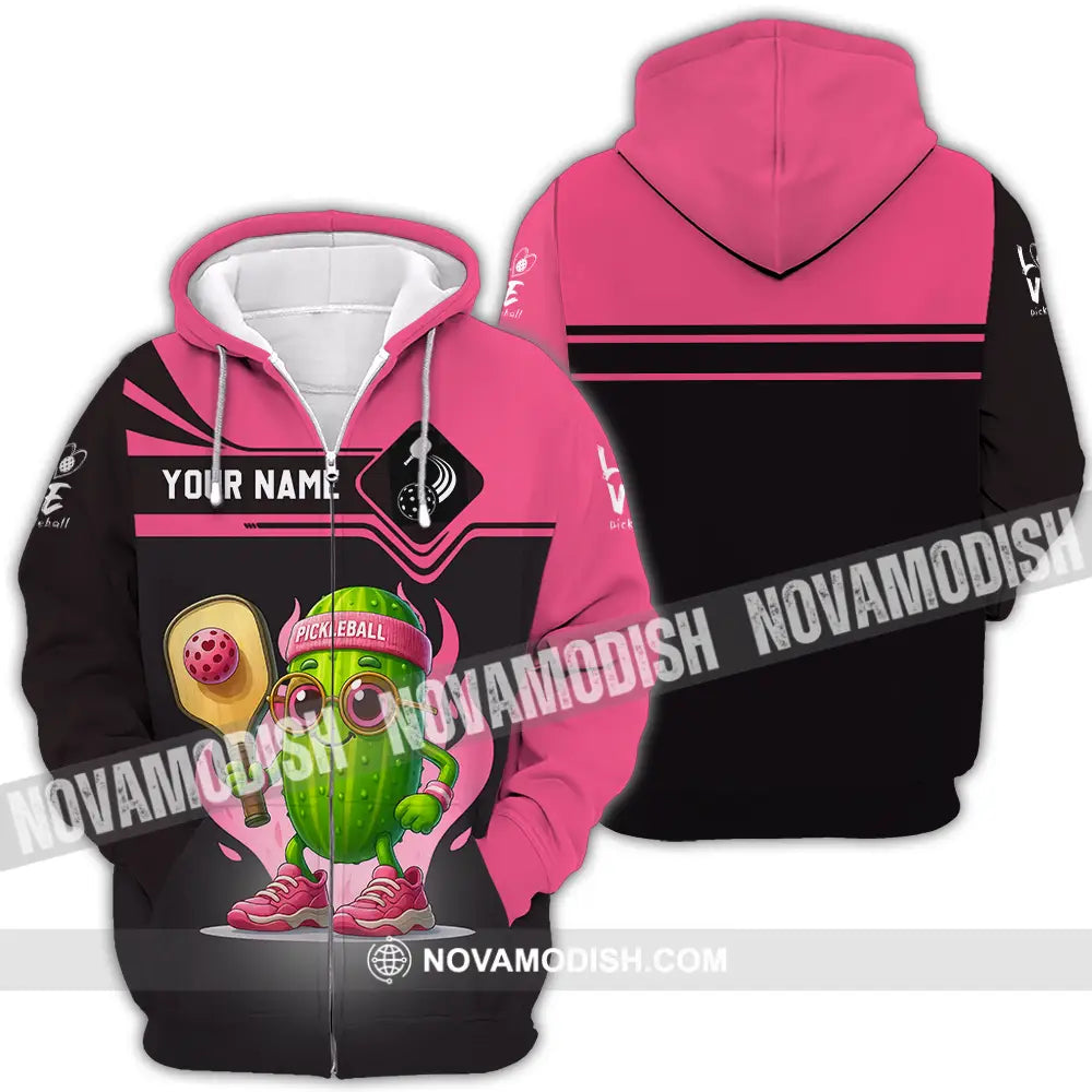 Unisex Shirt - Custom Pickleball Sport Shirt Zipper Hoodie / S T-shirt