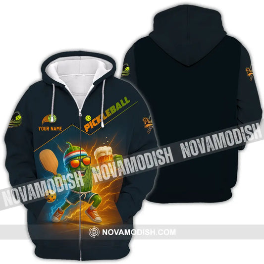 Unisex Shirt - Custom Pickleball Sport Shirt Zipper Hoodie / S T-shirt