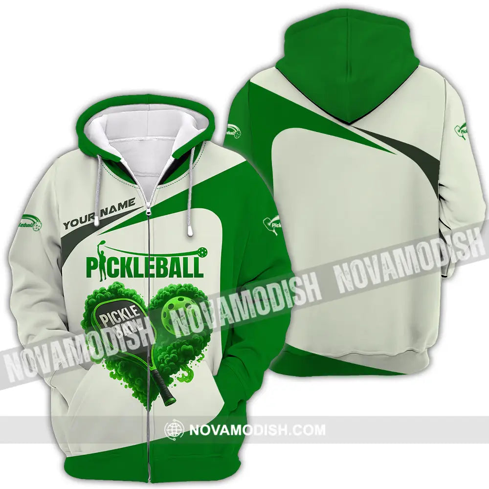Unisex Shirt - Custom Pickleball Sport Shirt Zipper Hoodie / S T-shirt