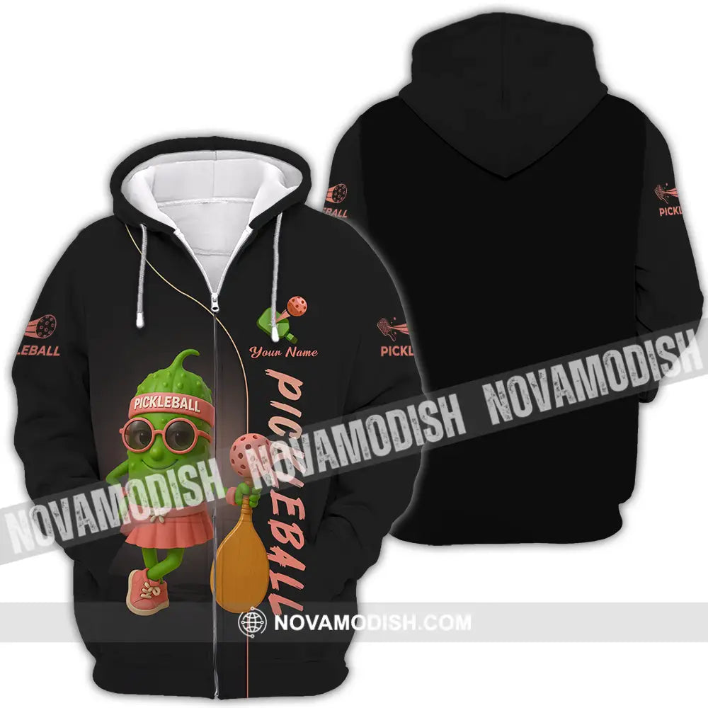 Unisex Shirt - Custom Pickleball Shirt Zipper Hoodie / S T-shirt