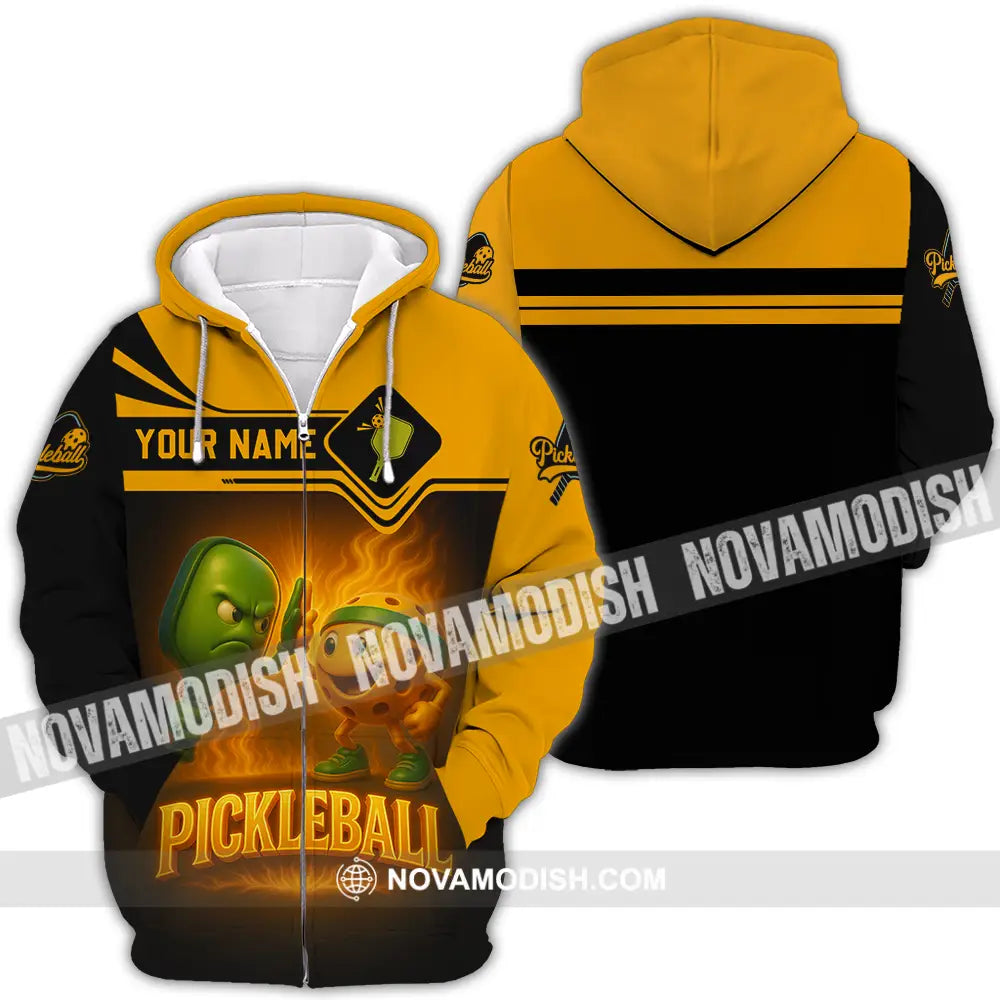Unisex Shirt - Custom Pickleball Shirt Zipper Hoodie / S T-shirt