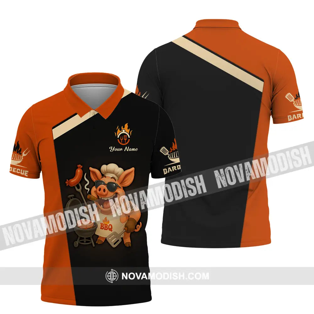 Unisex Shirt - Custom Pig Barbecue Shirt Polo Shirt / S T-shirt