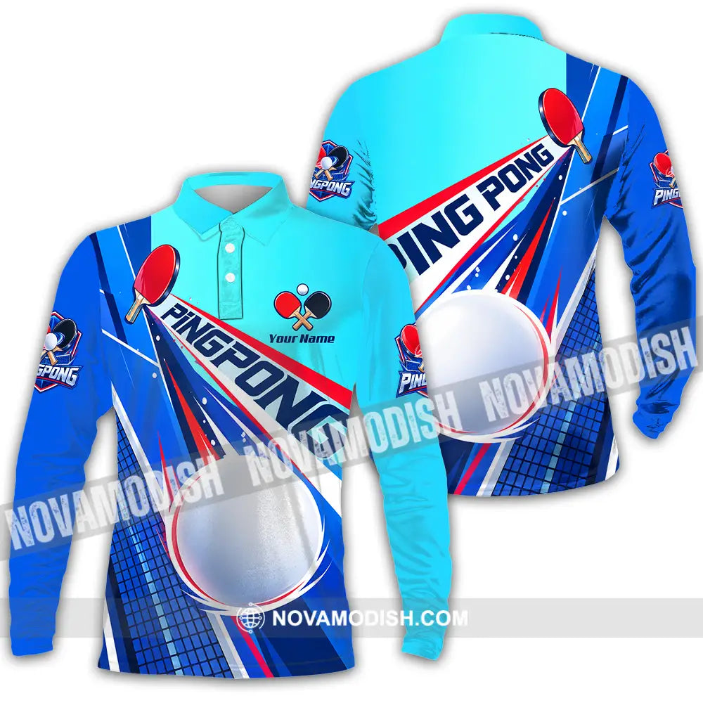 Unisex Shirt - Custom Ping Pong Shirt - Long Sleeve Polo / S - T-shirt