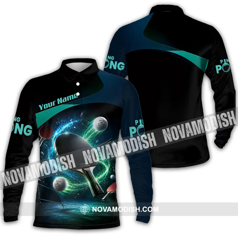 Unisex Shirt - Custom Ping Pong Shirt - Long Sleeve Polo / S - T-shirt