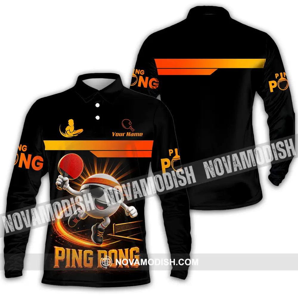 Unisex Shirt - Custom Ping Pong Shirt - Long Sleeve Polo / S - T-shirt