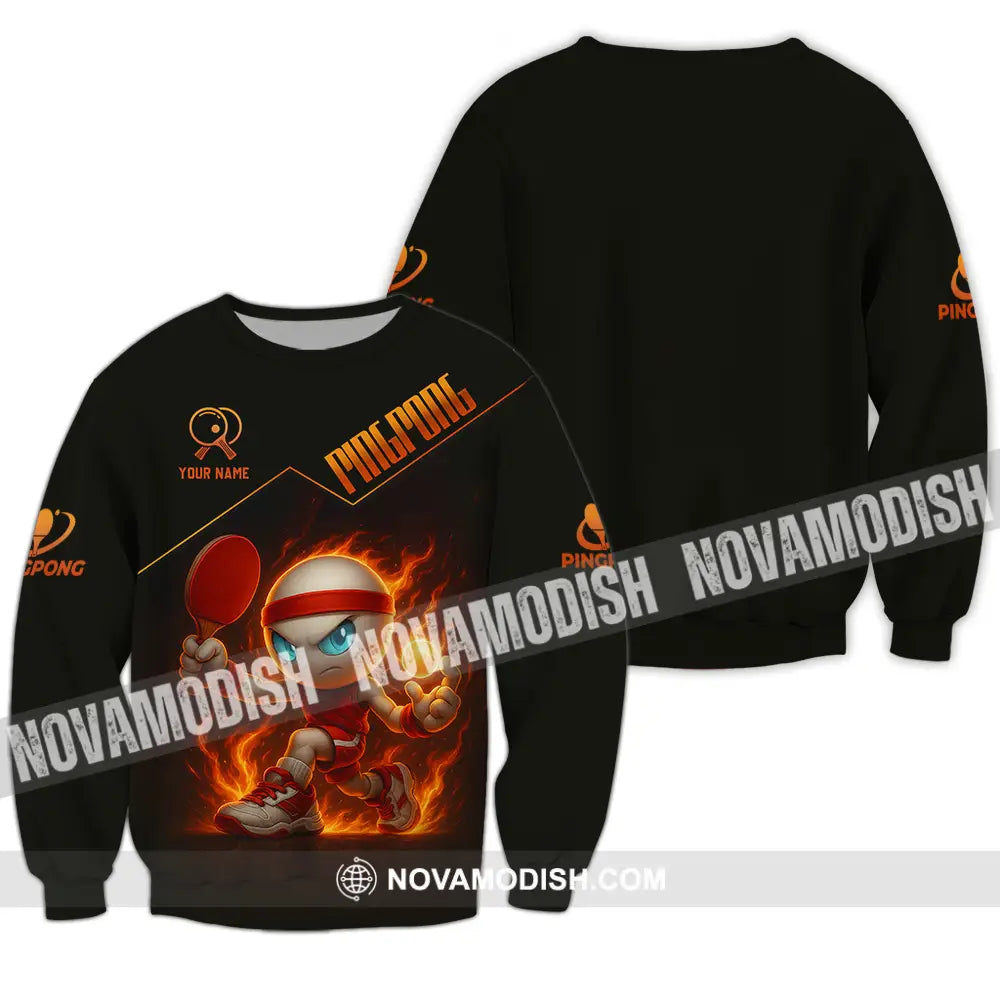 Unisex Shirt - Custom Ping Pong Shirt Long Sleeve / S T-shirt
