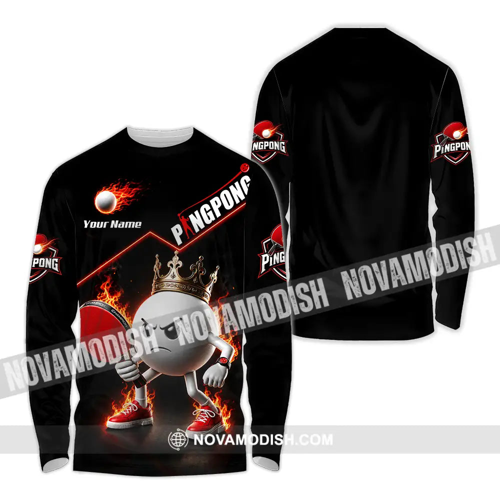 Unisex Shirt - Custom Ping Pong Shirt - Long Sleeve Shirt / S - T-shirt