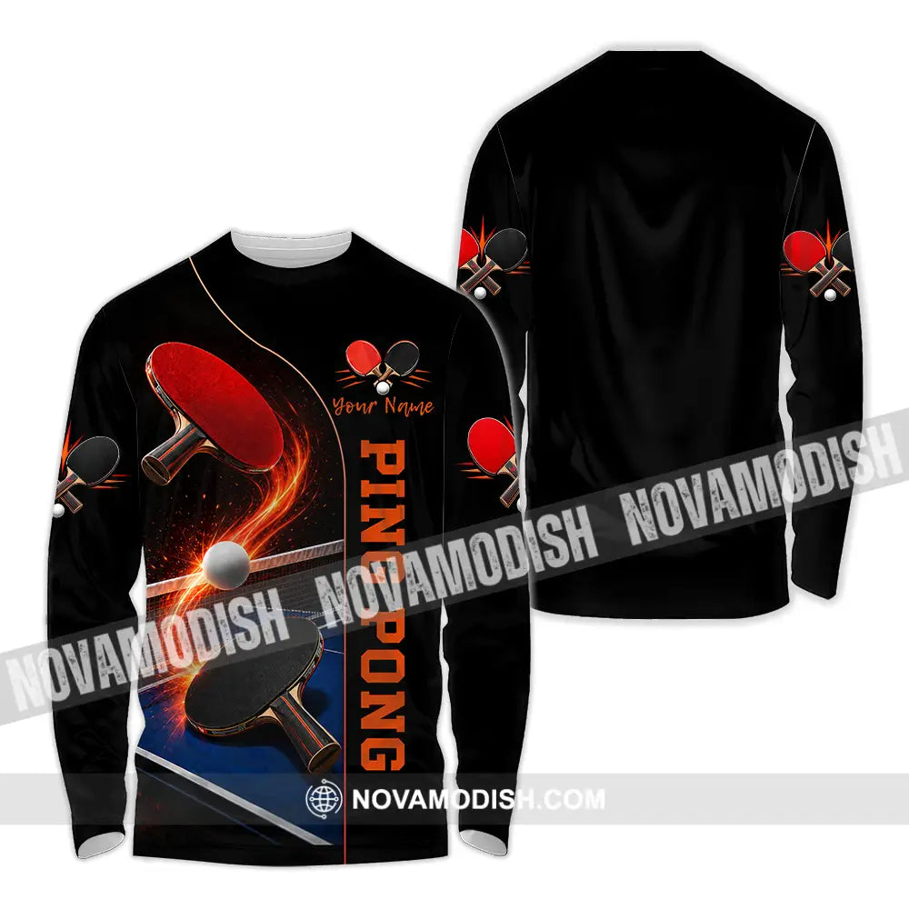 Unisex Shirt - Custom Ping Pong Shirt - Long Sleeve Shirt / S - T-shirt
