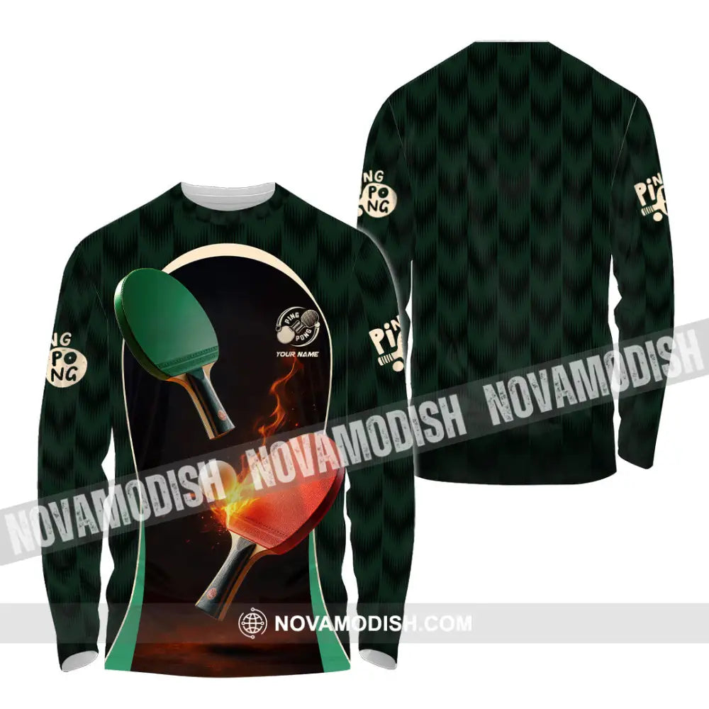 Unisex Shirt - Custom Ping Pong Shirt Long Sleeve Shirt / S T-shirt