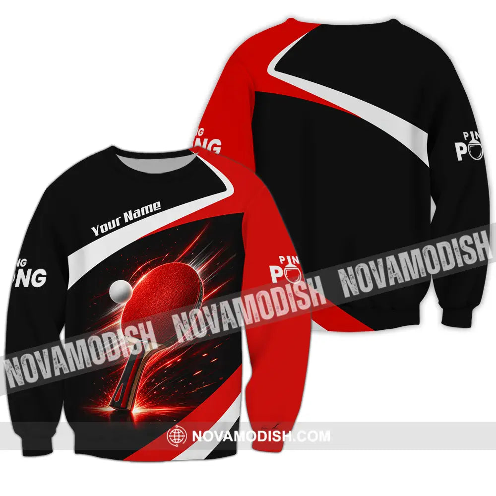 Unisex Shirt - Custom Ping Pong Shirt - Long Sleeve / S - T-shirt