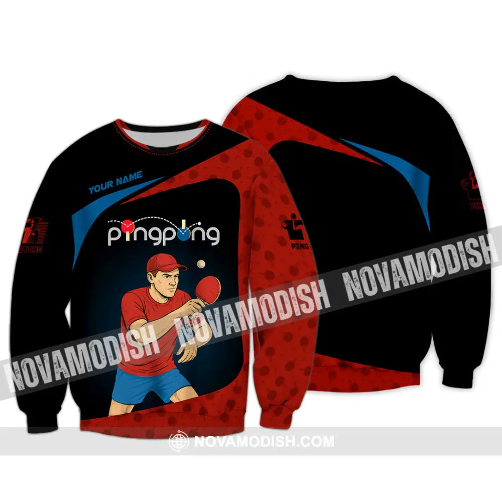 Unisex Shirt - Custom Ping Pong Shirt Long Sleeve / S T-shirt