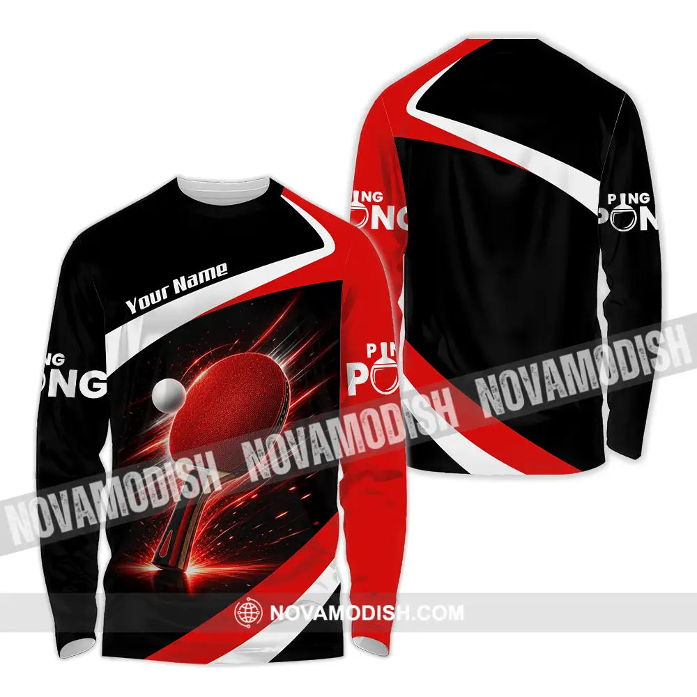 Unisex Shirt - Custom Ping Pong Shirt - Long Sleeve Shirt / S - T-shirt