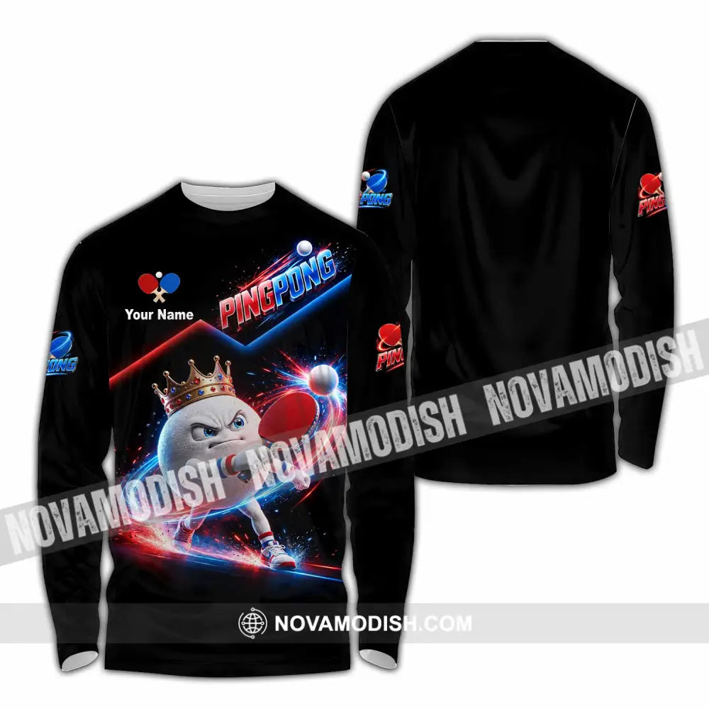 Unisex Shirt - Custom Ping Pong Shirt - Long Sleeve Shirt / S - T-shirt