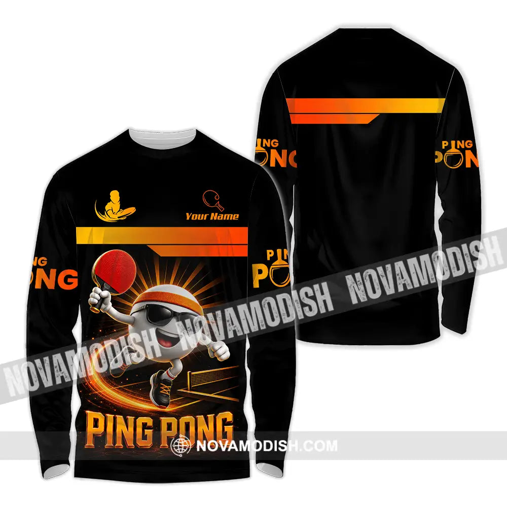 Unisex Shirt - Custom Ping Pong Shirt - Long Sleeve Shirt / S - T-shirt