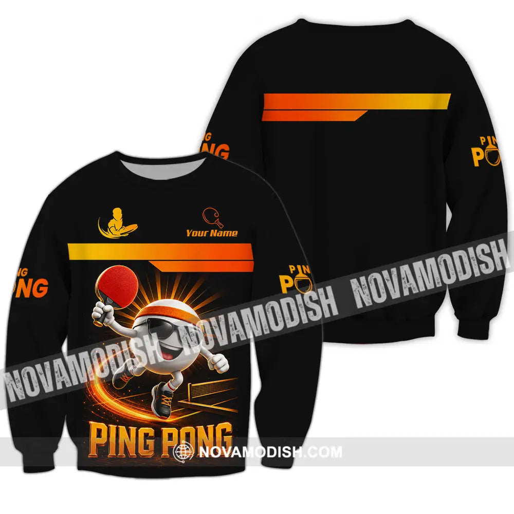Unisex Shirt - Custom Ping Pong Shirt - Long Sleeve / S - T-shirt