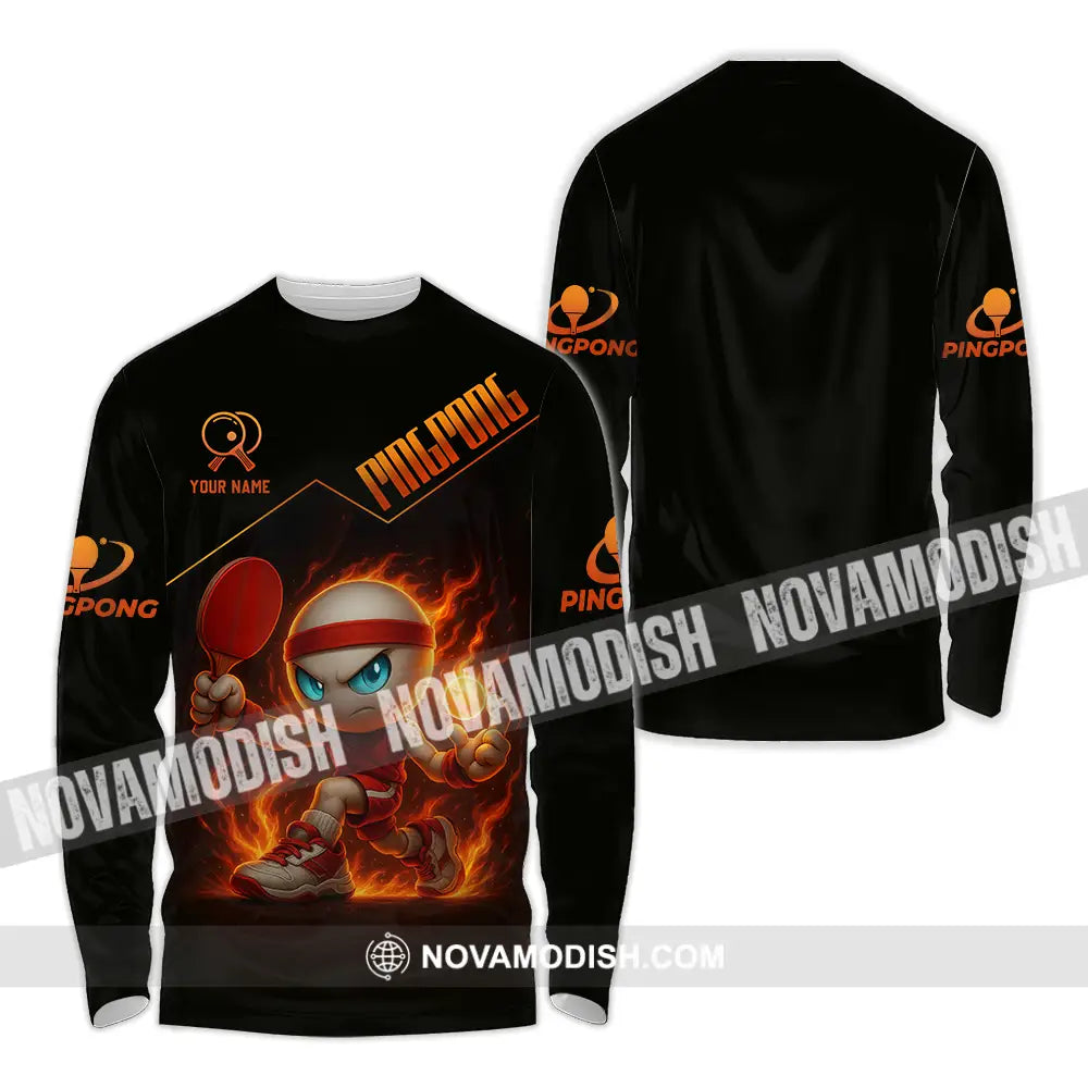 Unisex Shirt - Custom Ping Pong Shirt Long Sleeve Shirt / S T-shirt
