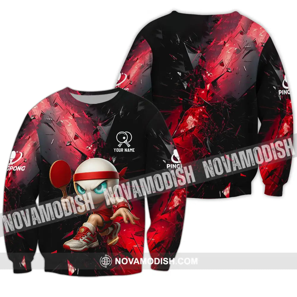 Unisex Shirt - Custom Ping Pong Shirt Long Sleeve / S T-shirt