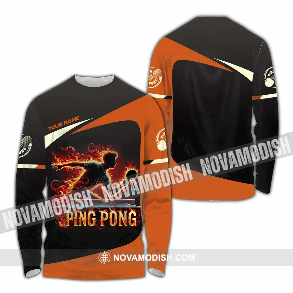 Unisex Shirt - Custom Ping Pong Shirt Long Sleeve Shirt / S T-shirt
