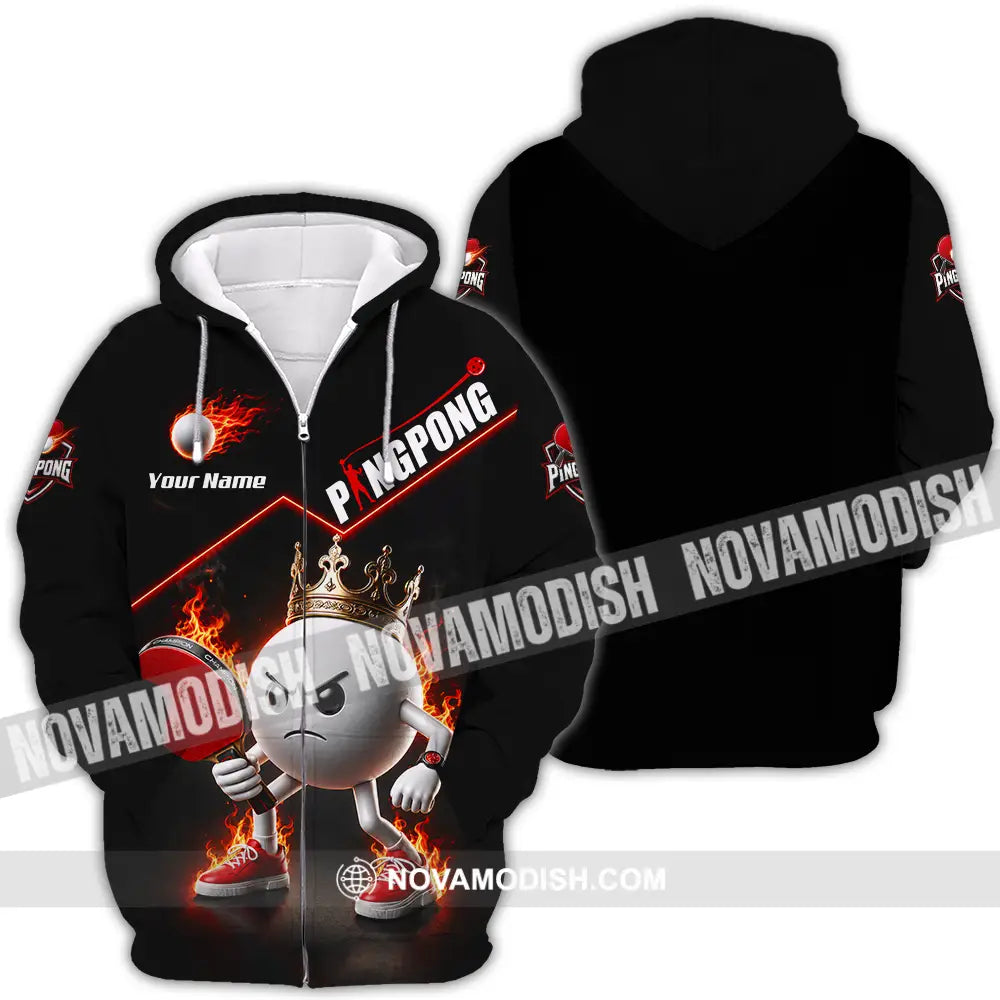 Unisex Shirt - Custom Ping Pong Shirt - Zipper Hoodie / S - T-shirt