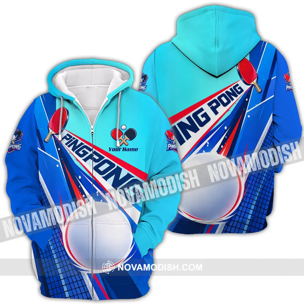 Unisex Shirt - Custom Ping Pong Shirt - Zipper Hoodie / S - T-shirt