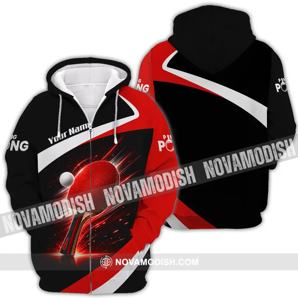 Unisex Shirt - Custom Ping Pong Shirt - Zipper Hoodie / S - T-shirt
