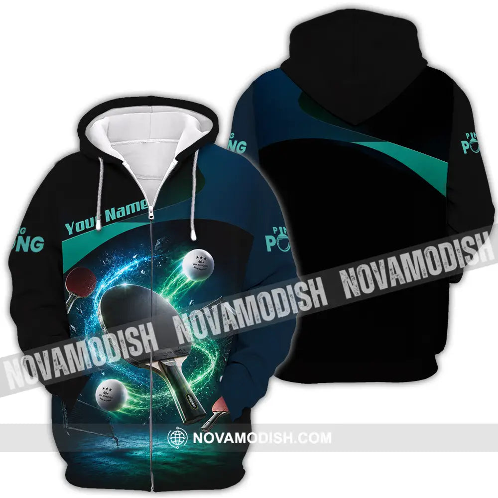 Unisex Shirt - Custom Ping Pong Shirt - Zipper Hoodie / S - T-shirt