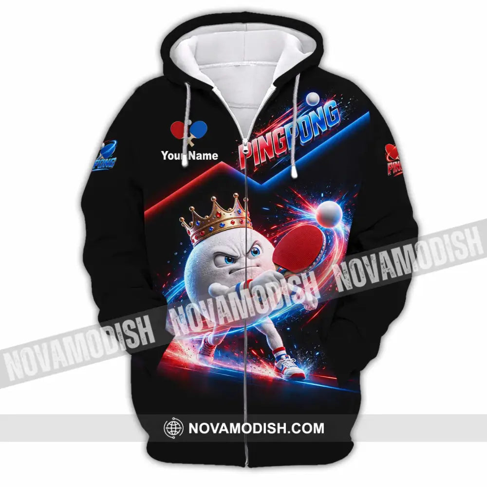 Unisex Shirt - Custom Ping Pong Shirt - Zipper Hoodie / S - T-shirt