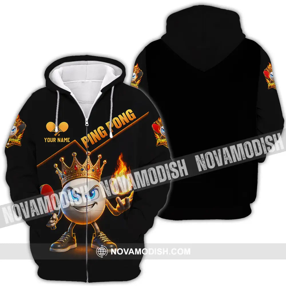Unisex Shirt - Custom Ping Pong Shirt - Zipper Hoodie / S - T-shirt
