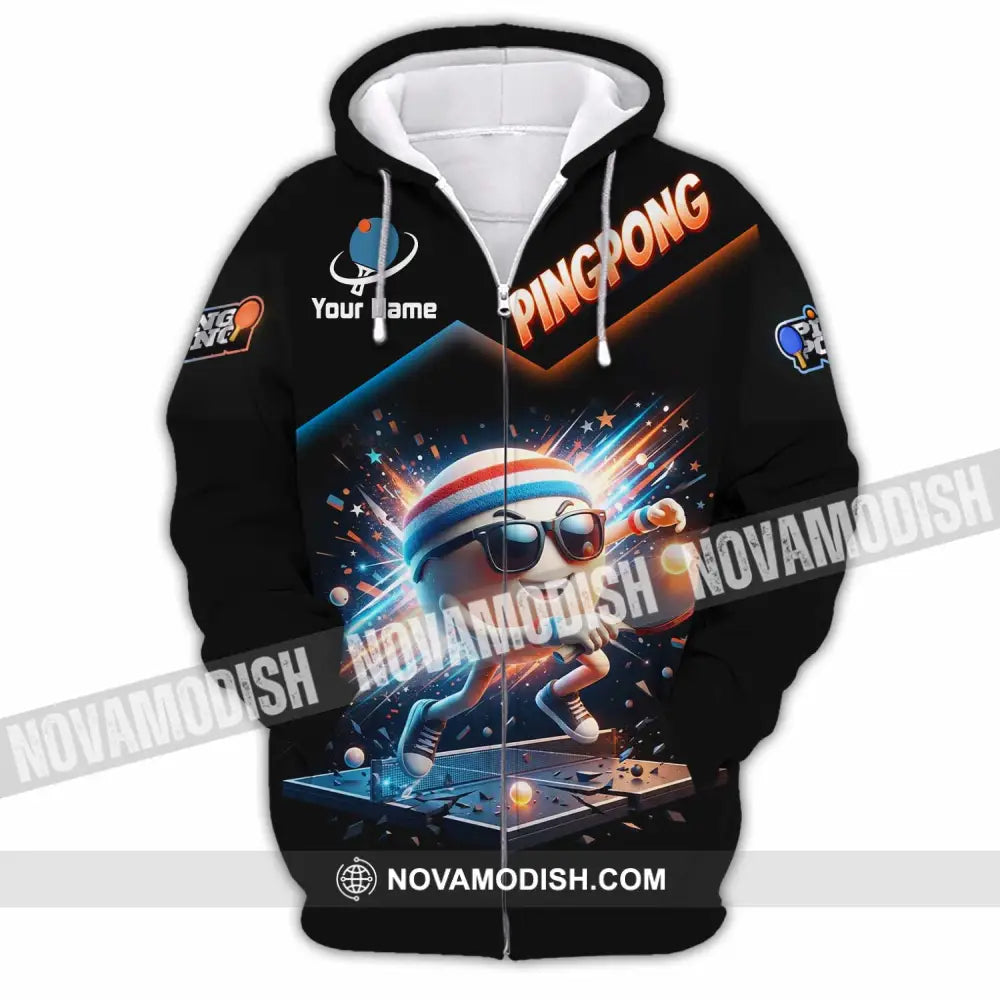 Unisex Shirt - Custom Ping Pong Shirt - Zipper Hoodie / S - T-shirt