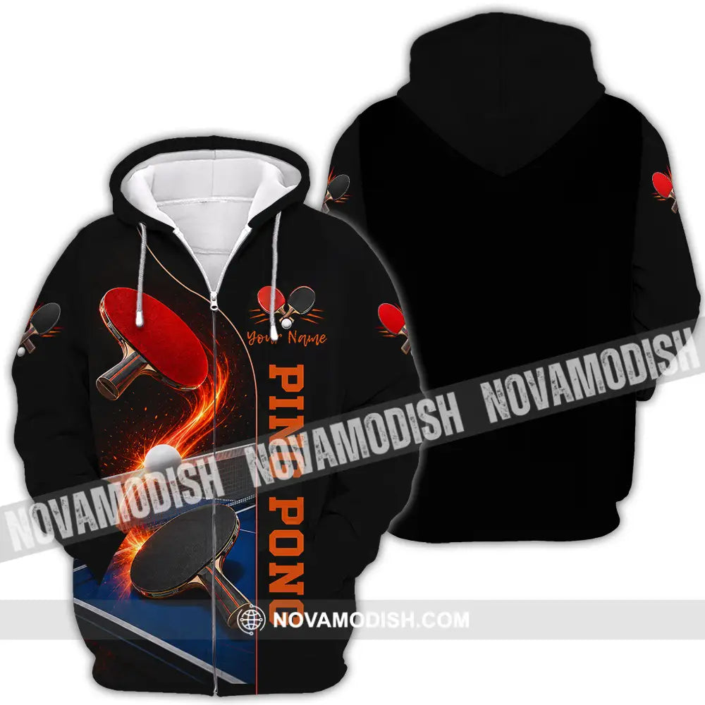 Unisex Shirt - Custom Ping Pong Shirt - Zipper Hoodie / S - T-shirt