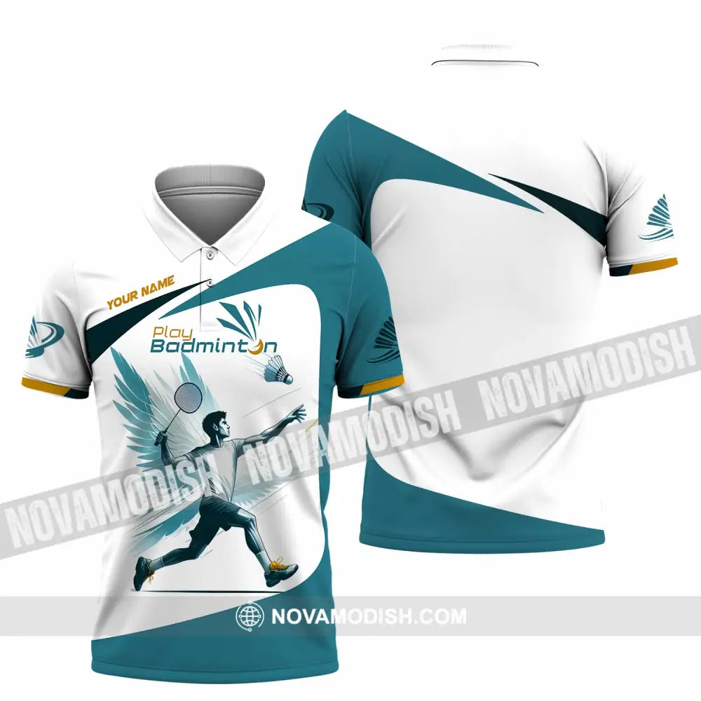 Unisex Shirt - Custom Play Badminton Shirt Polo Shirt / S T-shirt